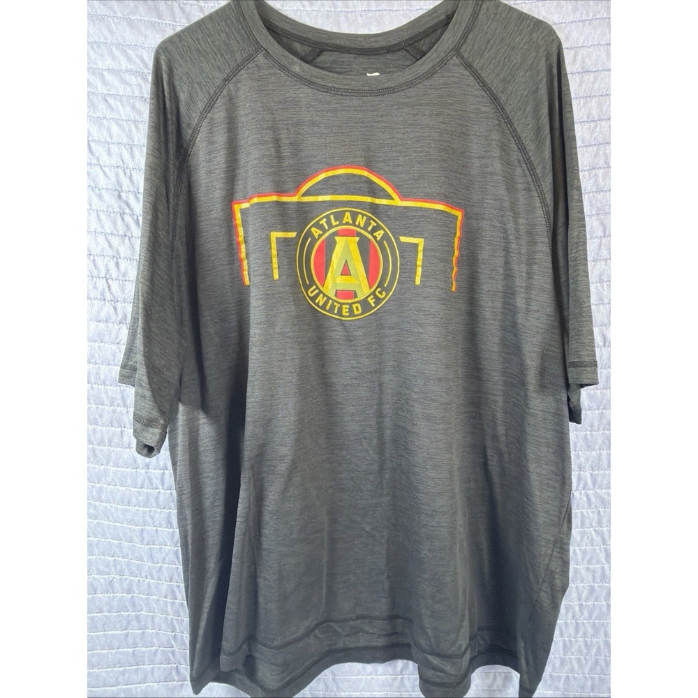 Atlanta United FC T Shirt Mens XXL Gray Fanatics MLS Soccer Short Sleeve